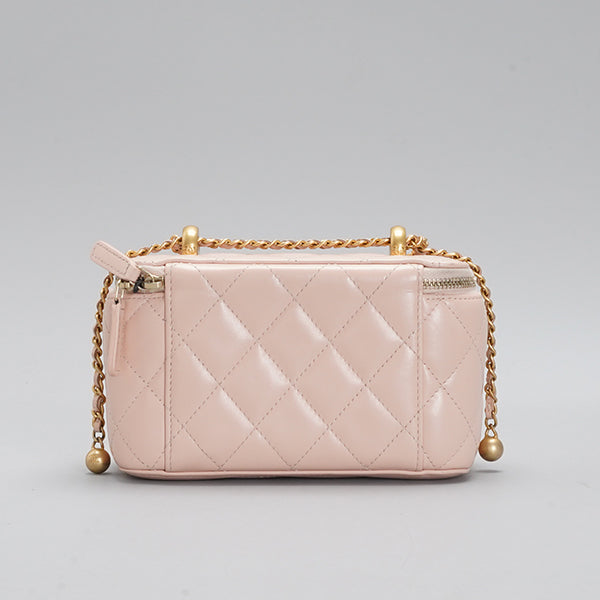 Chanel Vanity Case Light Pink Caviar shoulder bag BGT128320