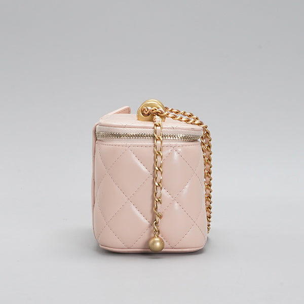 Chanel Vanity Case Light Pink Caviar shoulder bag BGT128320