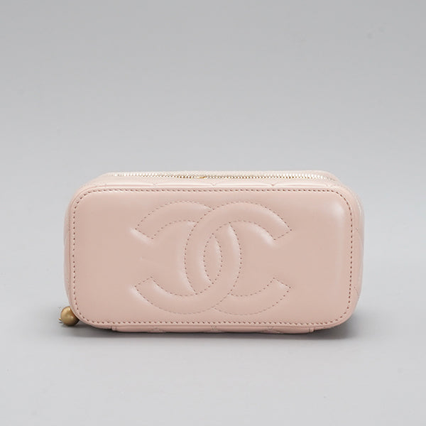 Chanel Vanity Case Light Pink Caviar shoulder bag BGT128320