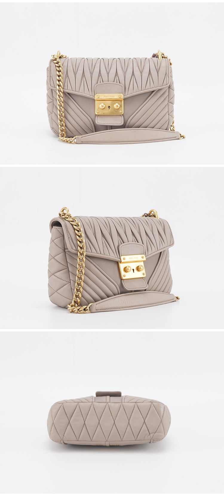 MiuMiu Lambskin Shoulder Bag 23cm BGP192400