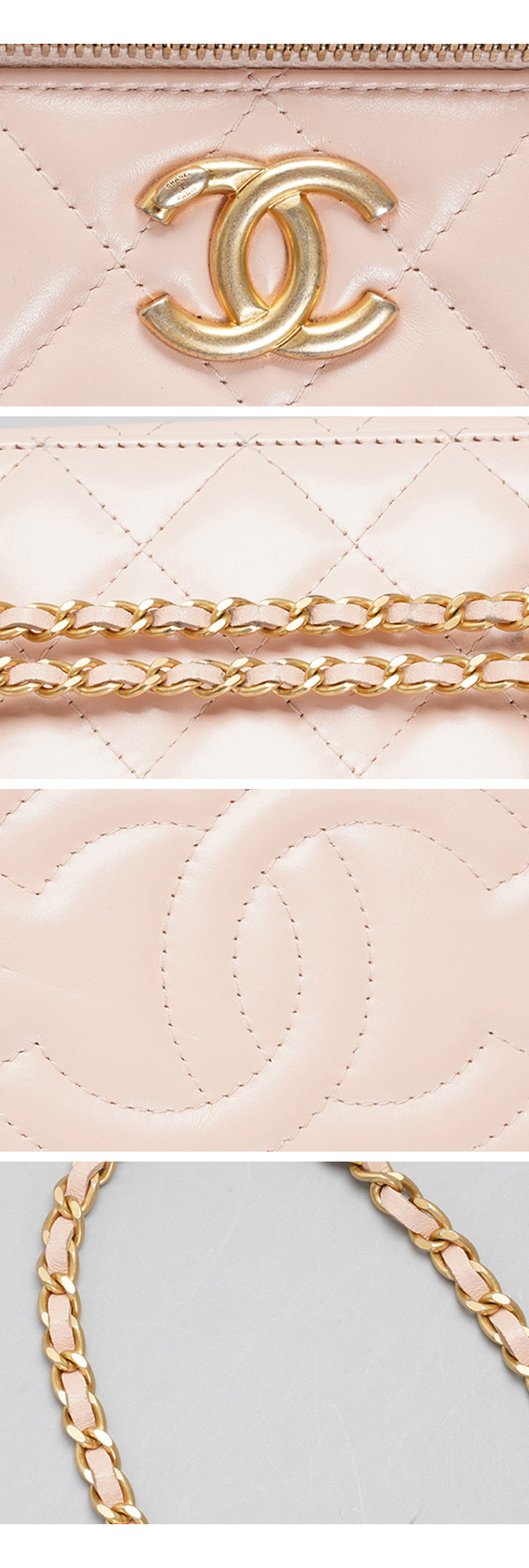 Chanel Vanity Case Light Pink Caviar shoulder bag BGT128320
