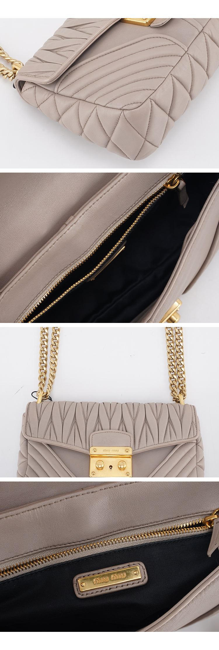 MiuMiu Lambskin Shoulder Bag 23cm BGP192400
