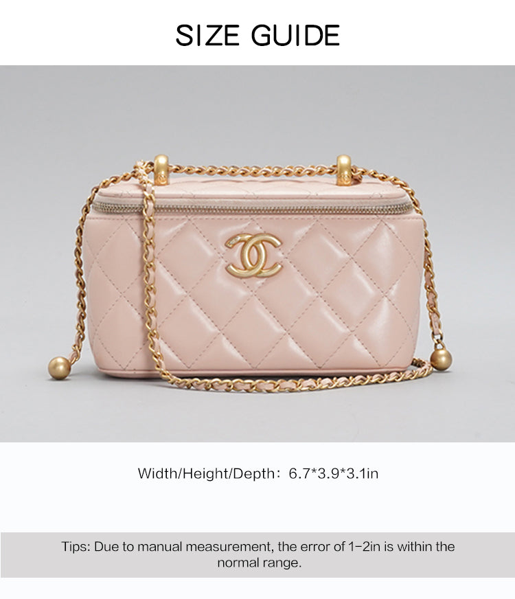 Chanel Vanity Case Light Pink Caviar shoulder bag BGT128320