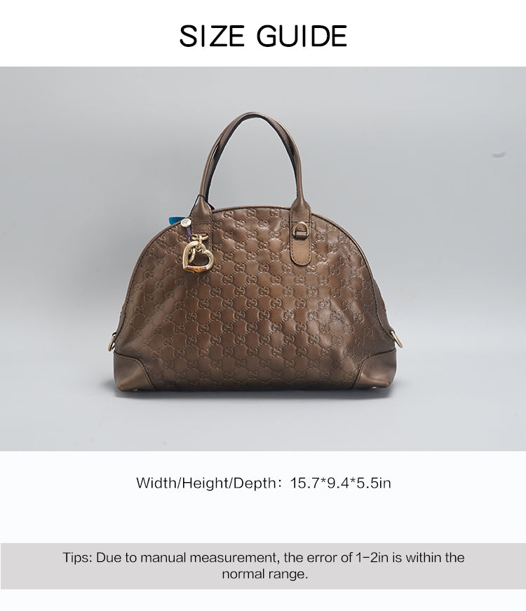 Gucci Bronze Guccissima Leather Bowling Bag BGP199144